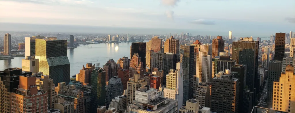 Aerial drone footage of 780 Third Avenue Midtown Manhattan, Nuveen real estate video production. Real Estate Video