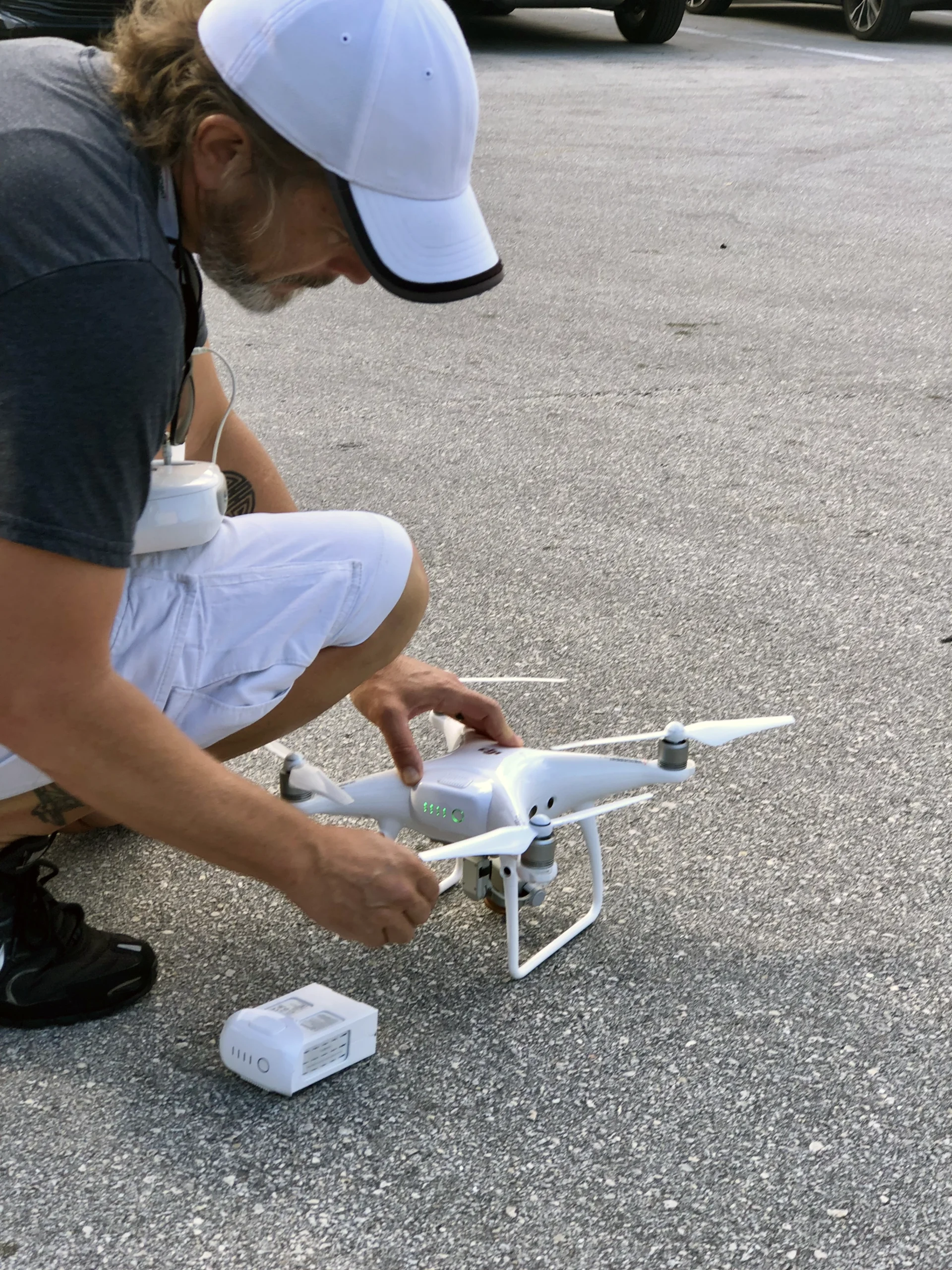 FAA certified drone operator preparing for aerial shoot, Digital Cut Productions